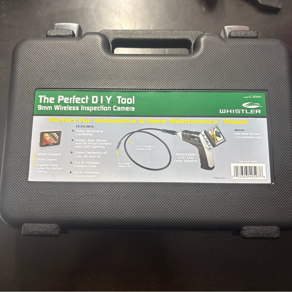 Black Wireless Inspection Camera
